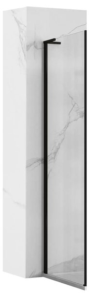 Rea Hugo, sprchová zástěna 80x200 cm, černá matná, REA-K6607