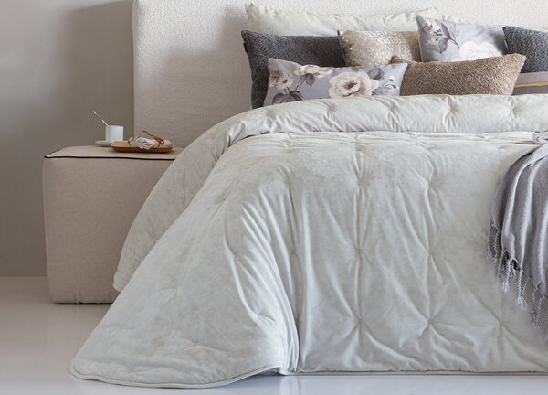 Textil Antilo Přehoz na postel Mirabela Natural, 250x270 cm, sada se 2 povlaky na polštáře