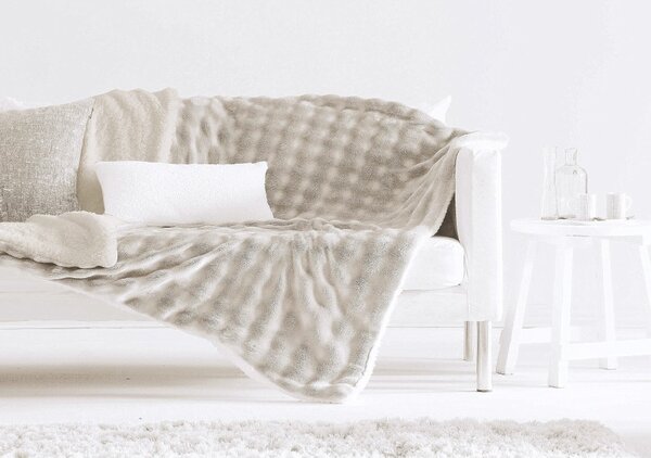 Textil Antilo Béžový přehoz Bosco Beige, 240x220 cm