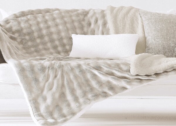Textil Antilo Béžový přehoz Bosco Beige, 240x220 cm