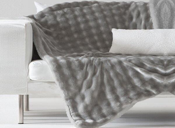 Textil Antilo Šedý přehoz Bosco Grey, 240x220 cm