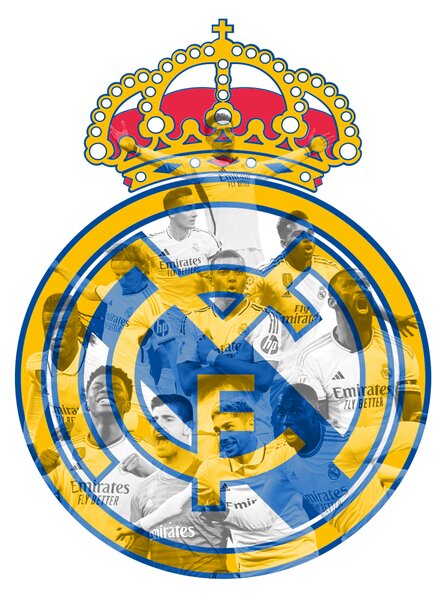 Svítící obraz Real Madrid - Současné hvězdy