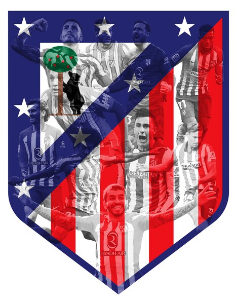 Svítící obraz obraz Atlética Madrid