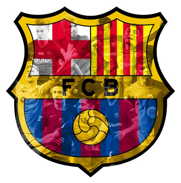 Svítící obraz obraz FC Barcelona - Současné hvězdy