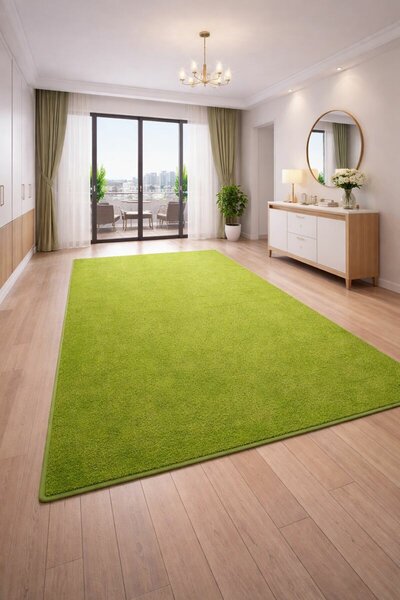 Vopi, Kusový koberec Eton zelený 41, 80x150, zelená, ložnice