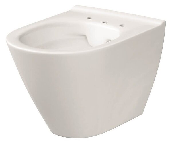 Cersanit City, System50 PNEU podomítkový rám + závěsná wc mísa City Oval CleanOn + černé tlačítko Circle, S701-763