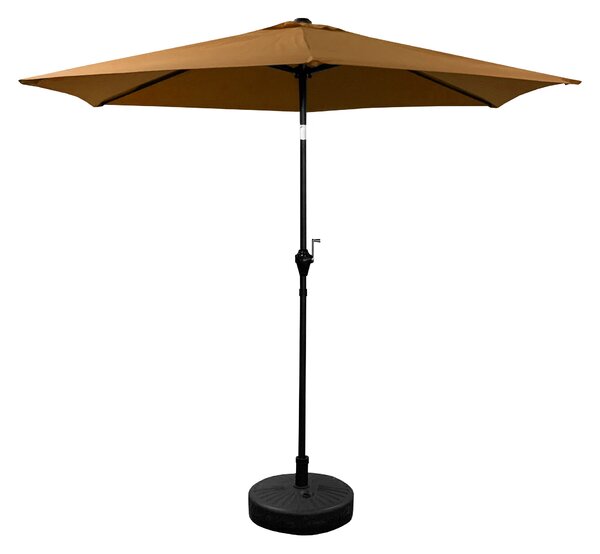 Aga Naklápěcí zahradní slunečník 250 cm Hnědý