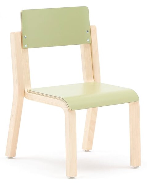 AJ Produkty Dětská židle DANTE, výška 260 mm, bříza/zelená