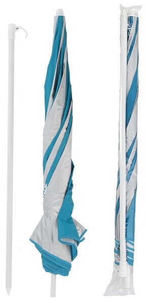 NC7813 SV.MODRÝ SLUNEČNÍK 160 CM NILS CAMP