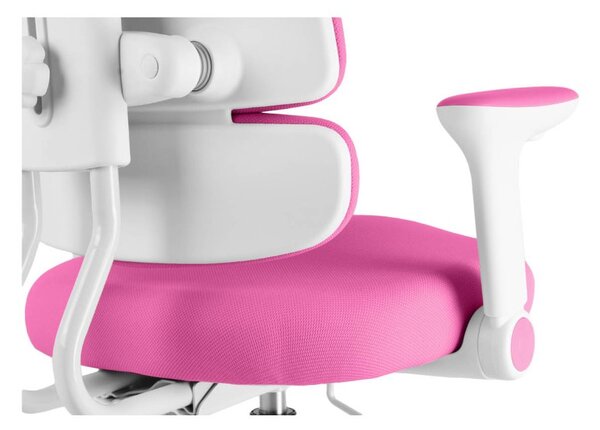 Dětská rostoucí židle Neoseat KIDDY THREE — látka, tmavě růžová