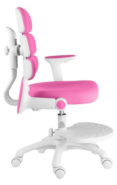 Dětská rostoucí židle Neoseat KIDDY THREE — látka, tmavě růžová