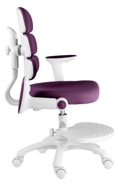 Dětská rostoucí židle Neoseat KIDDY THREE — látka, pratelný potah, fialová