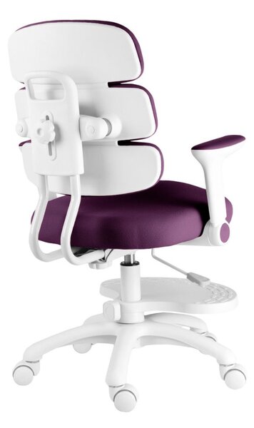 Dětská rostoucí židle Neoseat KIDDY THREE — látka, pratelný potah, fialová