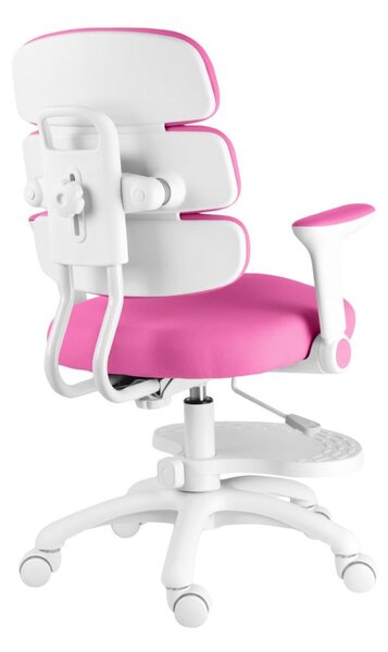 Dětská rostoucí židle Neoseat KIDDY THREE — látka, tmavě růžová