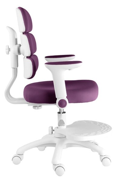 Dětská rostoucí židle Neoseat KIDDY THREE — látka, pratelný potah, fialová