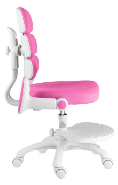 Dětská rostoucí židle Neoseat KIDDY THREE — látka, tmavě růžová