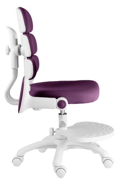 Dětská rostoucí židle Neoseat KIDDY THREE — látka, pratelný potah, fialová