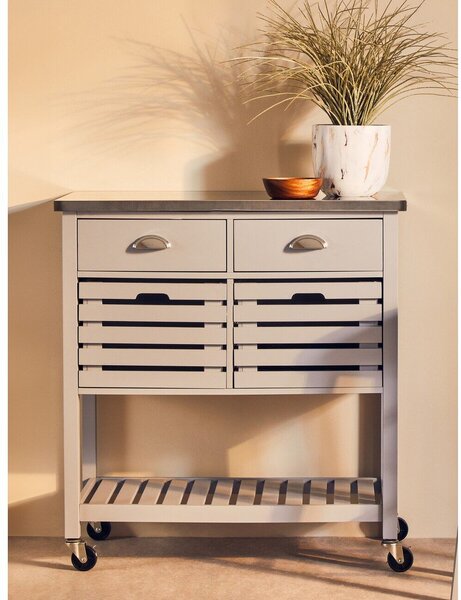Kuchyňský ostrůvek na kolečkách 46x86 cm Frankfurt – Premier Housewares