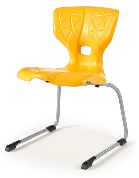 AJ Produkty Židle ALDA III, výška 460 mm, žlutá