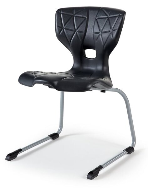 AJ Produkty Židle ALDA III, výška 460 mm, antracitová