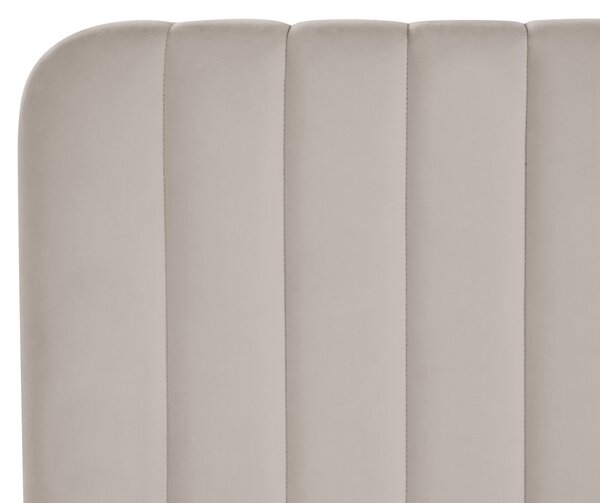 Postel s úložným prostorem LUNAN Taupe 120 x 200 cm