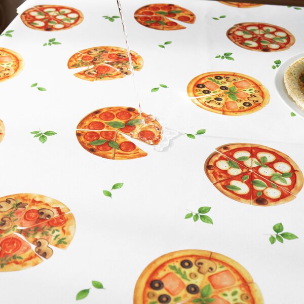 Goldea hranatý teflonový ubrus - lahodná pizza 120 x 180 cm