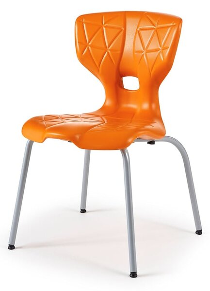 AJ Produkty Židle ALDA I, výška 460 mm, oranžová