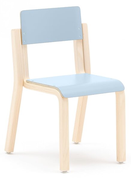 AJ Produkty Dětská židle DANTE, výška 350 mm, bříza/modrá