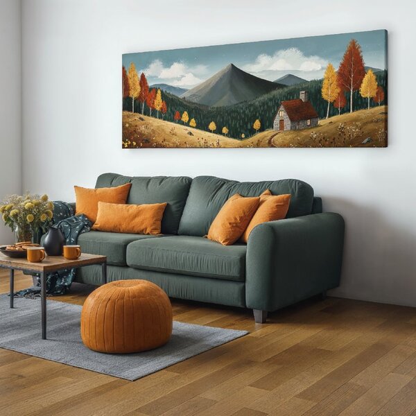 Obraz na plátně - Na samotě Beřízkov FeelHappy.cz Velikost obrazu (šířka x výška): 60 x 20 cm
