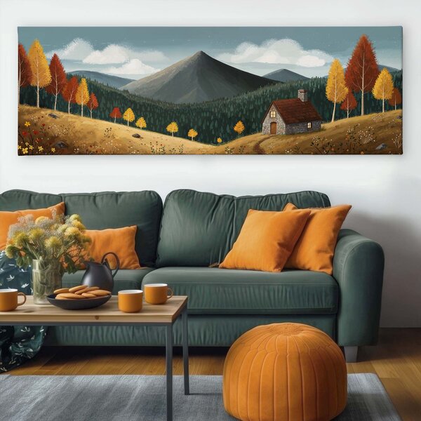 Obraz na plátně - Na samotě Beřízkov FeelHappy.cz Velikost obrazu (šířka x výška): 60 x 20 cm