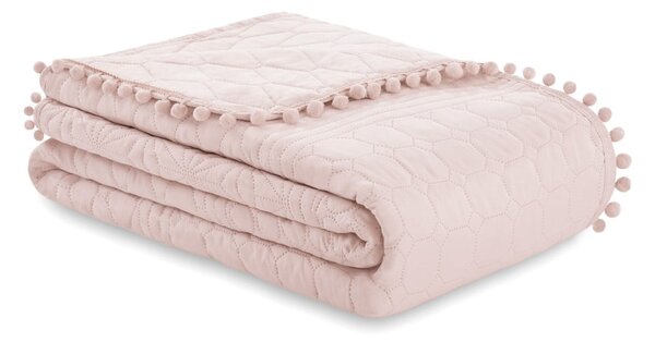 Světle růžový přehoz 200x220 cm Meadore – Restilo