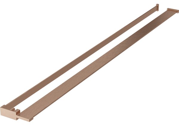 Mexen příslušenství, polička/držák na ručníky pro sprchovou zástěnu (max 140cm), měděná matná, 800-02-65