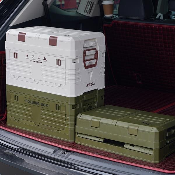 NCB4003 ZELENÝ SKLÁDACÍ BOX S VÍKEM 42L NILS CAMP