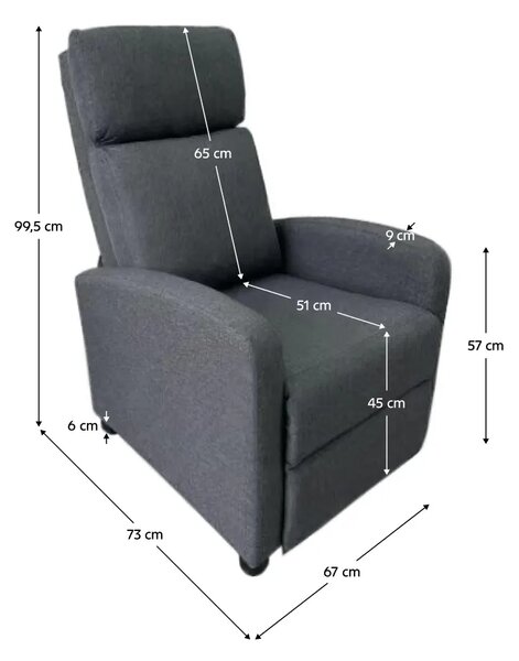 KRESO RELAXACNE KRESLO SIVA LATKA DOPREDAJ