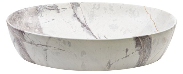 Invena Kafe, umyvadlo na desku 620x420x140 mm, imitace kamene-béžová matná, INV-CE-62-721-C