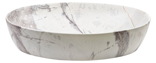 Invena Kafe, umyvadlo na desku 620x420x140 mm, imitace kamene-béžová matná, INV-CE-62-721-C