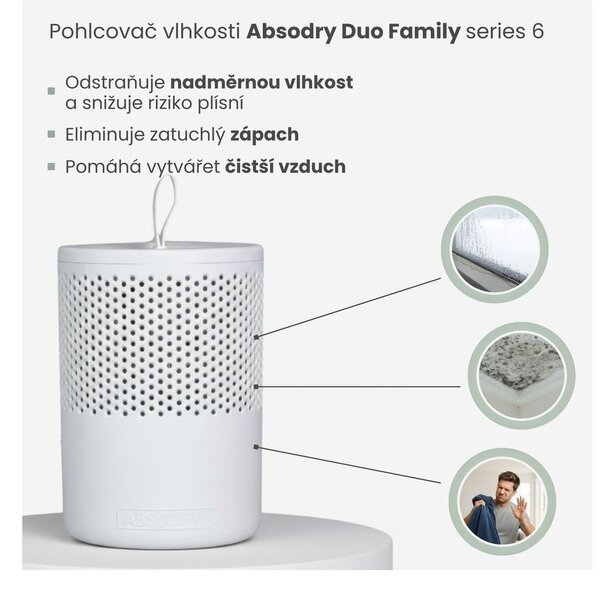 Pohlcovač vlhkosti Absodry Duo Family Bag 6-series – Everbrand Sweden