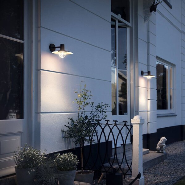 Philips myGarden Skua venkovní nástěnné svítidlo, Černá, Hliník, Moderní