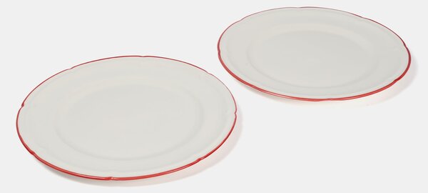 Sinsay - Keramické talíře 2 ks - červená