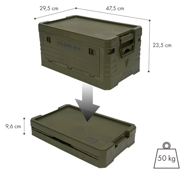 NCB4001 SKLÁDACÍ BOX S VÍKEM 32L NILS CAMP