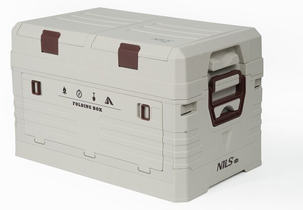 NCB4003 ŠEDÝ SKLÁDACÍ BOX S VÍKEM 42L NILS CAMP