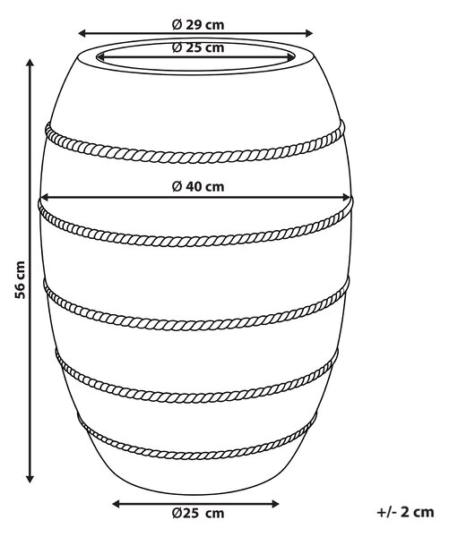 Květináč RHEINTAL 40 cm Béžová