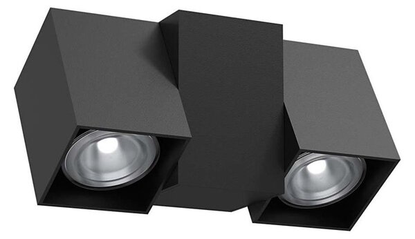 Brosline 2294 - Nástěnné bodové svítidlo CUBE 2xGU10/10W/230V černá