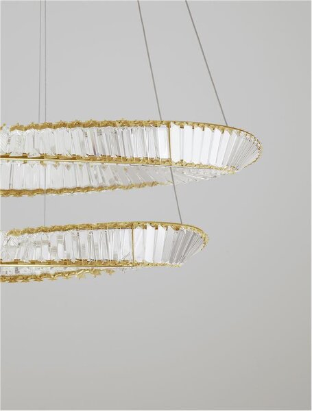 Nova Luce Závěsné designové svítidlo Aurelia, zlaté