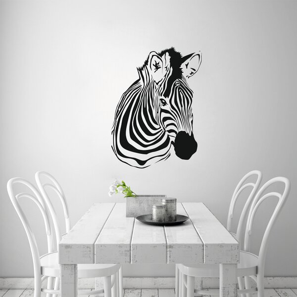 Samolepka na zeď - Zebra (44x60 cm)