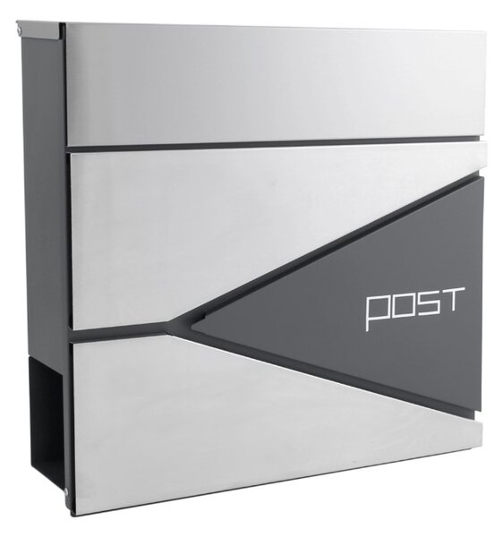Poštovní schránka POST - nerez+antracit
