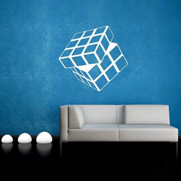 Samolepka na zeď - Rubikova Kostka (60x57 cm)