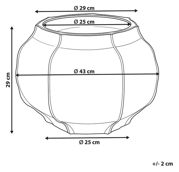 Květináč INNTAL 43 cm Béžová