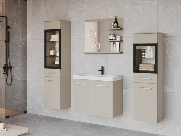 Koupelnový nábytek Apogon I, Barva: kašmírová béžová, Sifon k umyvadlu: ne, Osvětlení: bez osvětlení, Baterie: ne 5903211455384