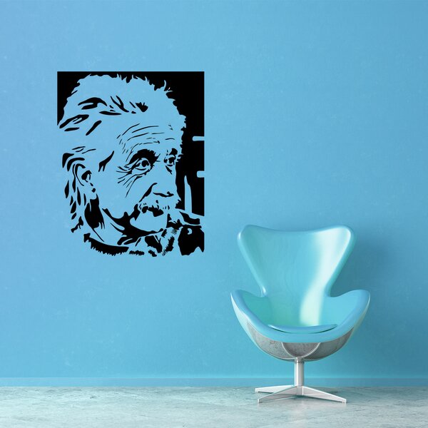 Samolepka na zeď - Albert Einstein (47x60 cm)